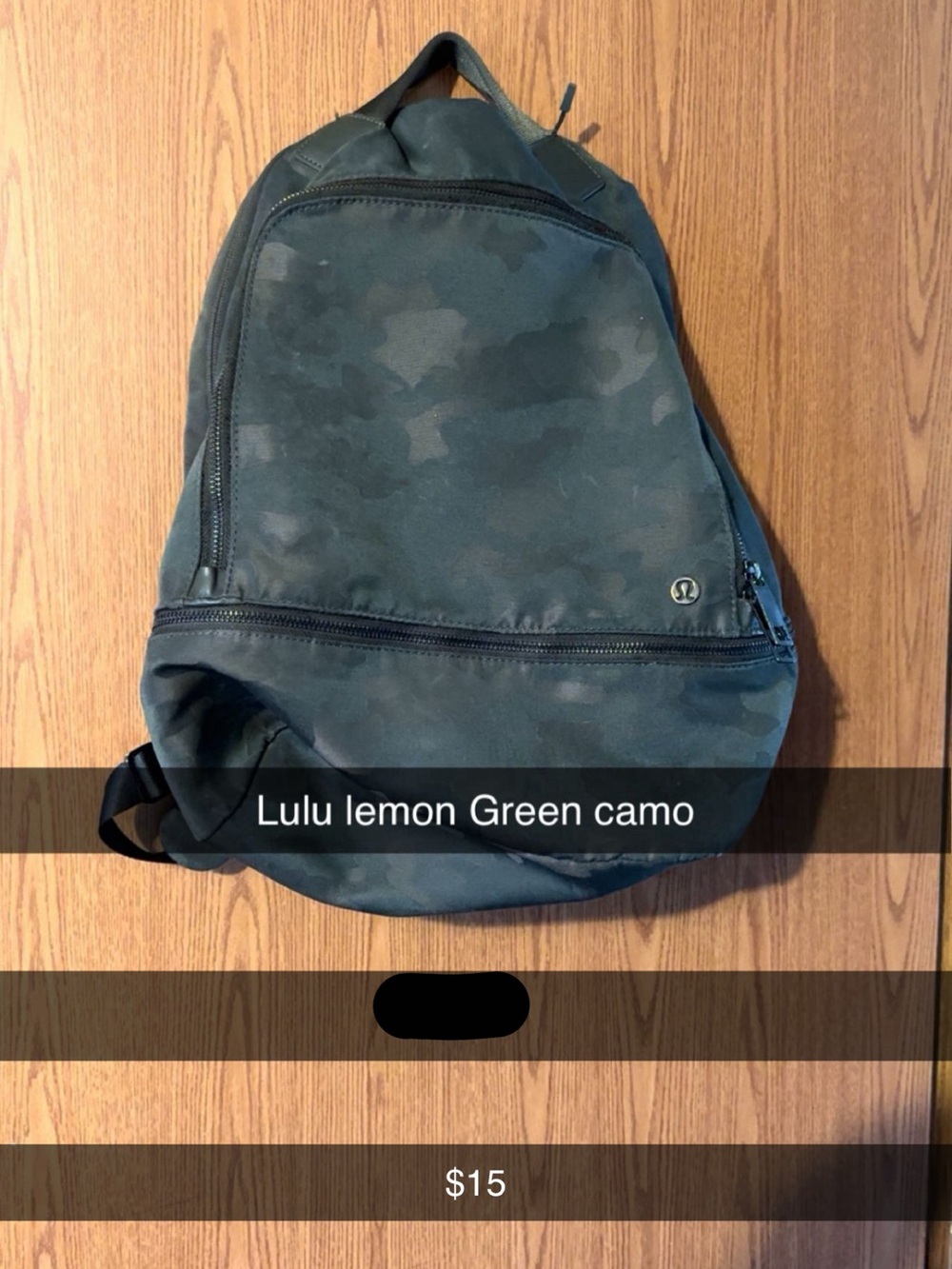lululemon athletica Green Camo Daypack